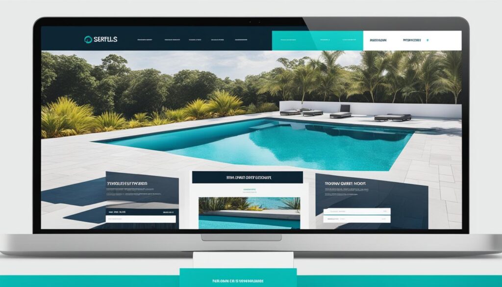 SEO-friendly website design for swimming pool installers