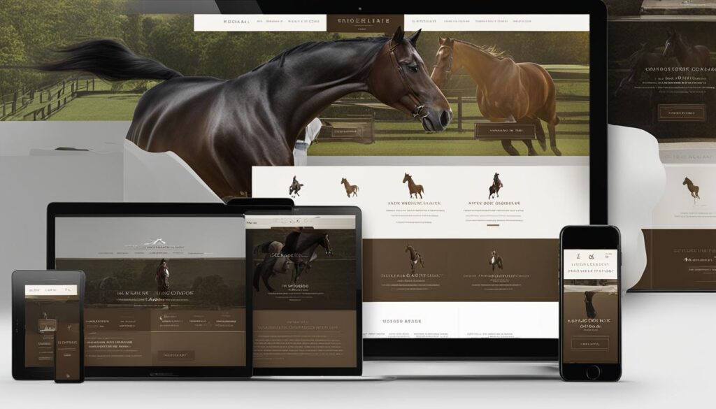 horse store web design