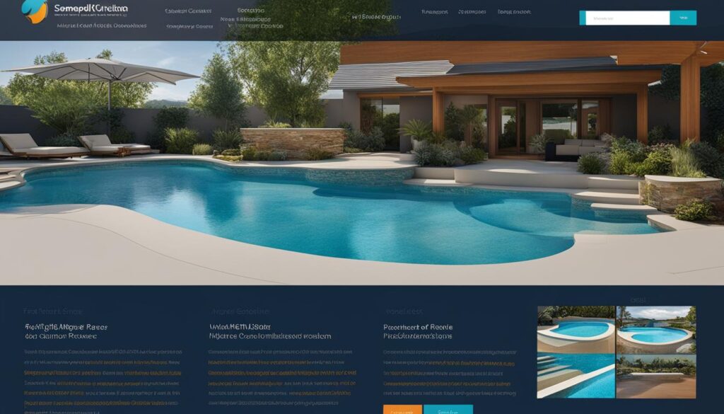 pool builder website design services