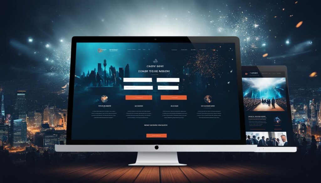 visuals in event website design visuals in event website design